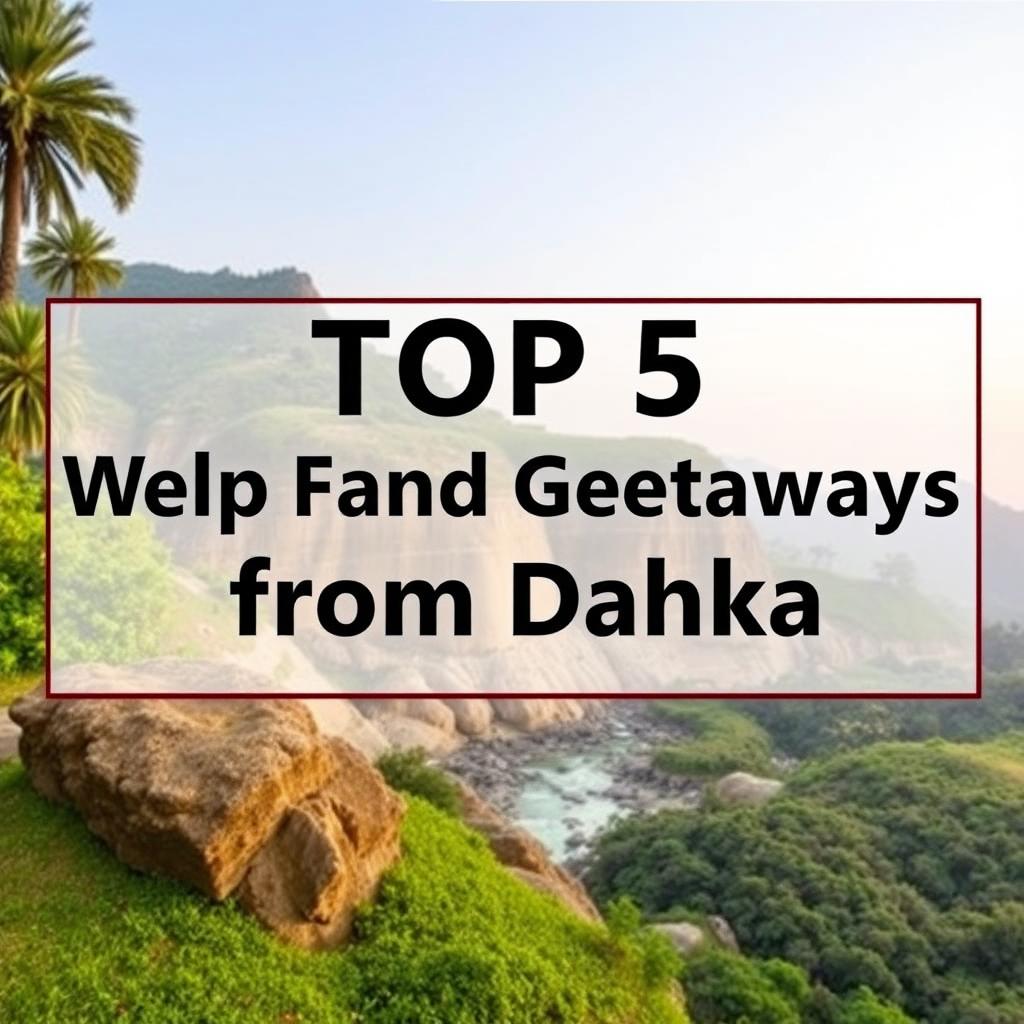 Top 5 Weekend Getaways from Dhaka